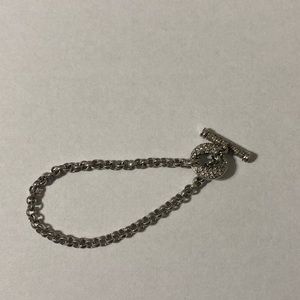 Silver toggle bracelet